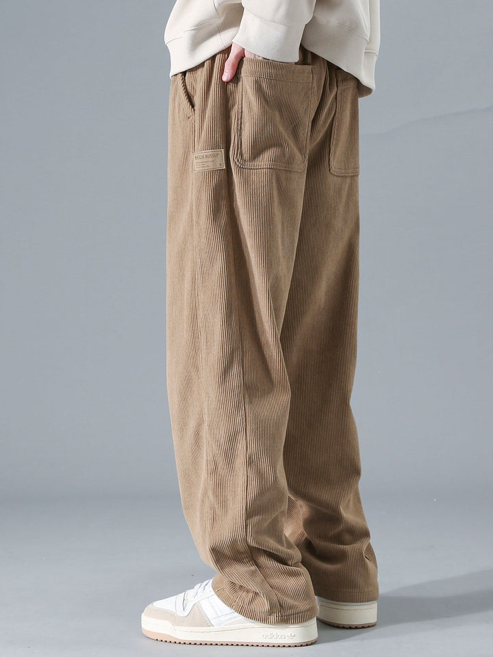 Straight Leg Corduroy Pants