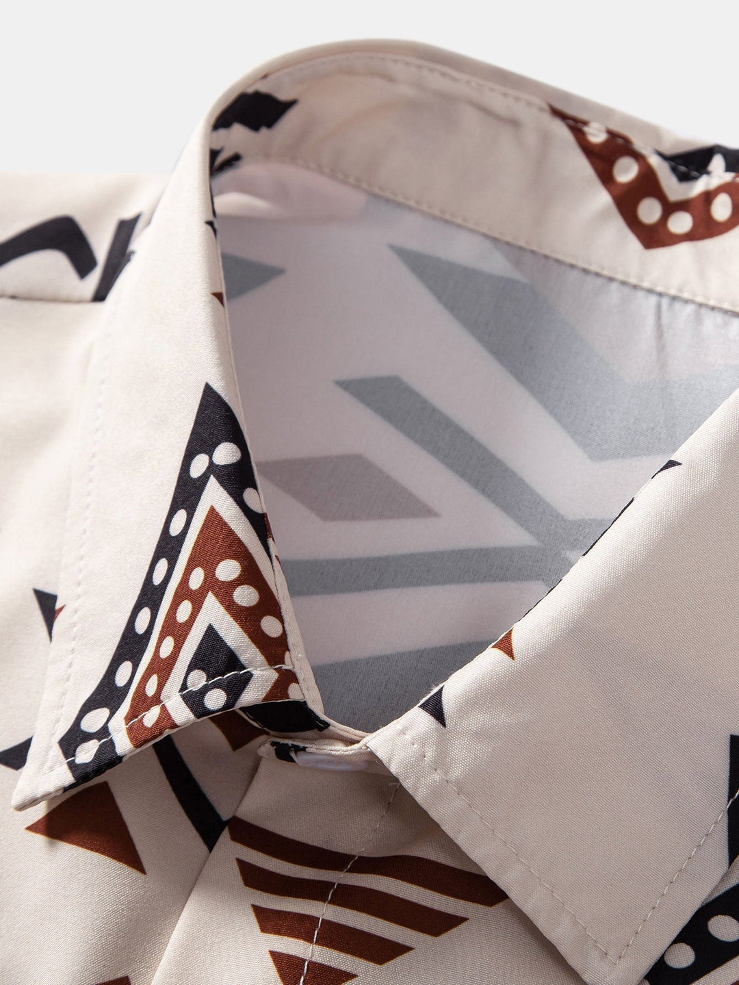 Aztec Geometric Print Shirt & Swim Shorts