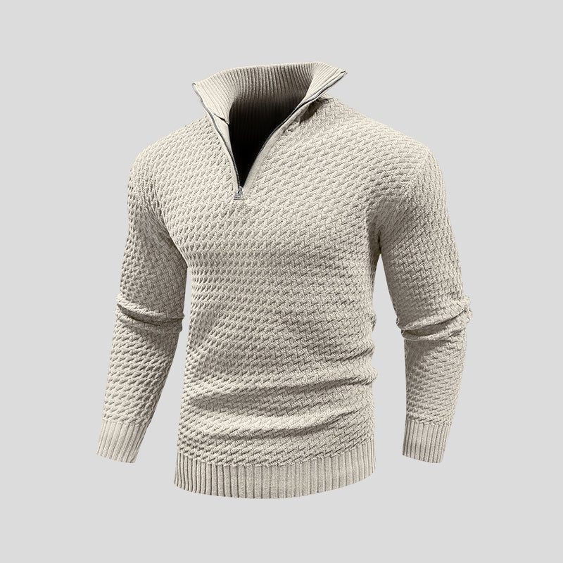 Wilson | Textured Zip-Up Sweater
