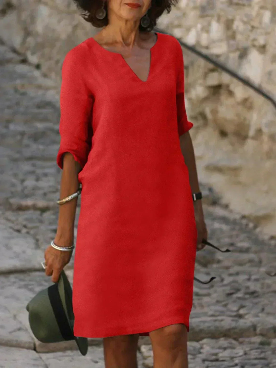 MMuse™ | Elegant Dress with V-Neck