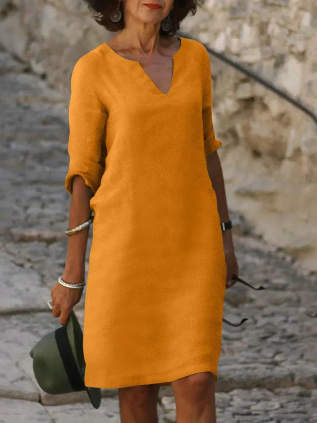 MMuse™ | Elegant Dress with V-Neck