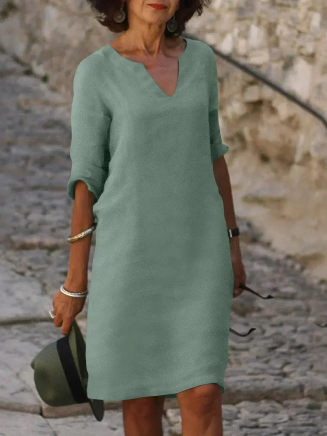 MMuse™ | Elegant Dress with V-Neck