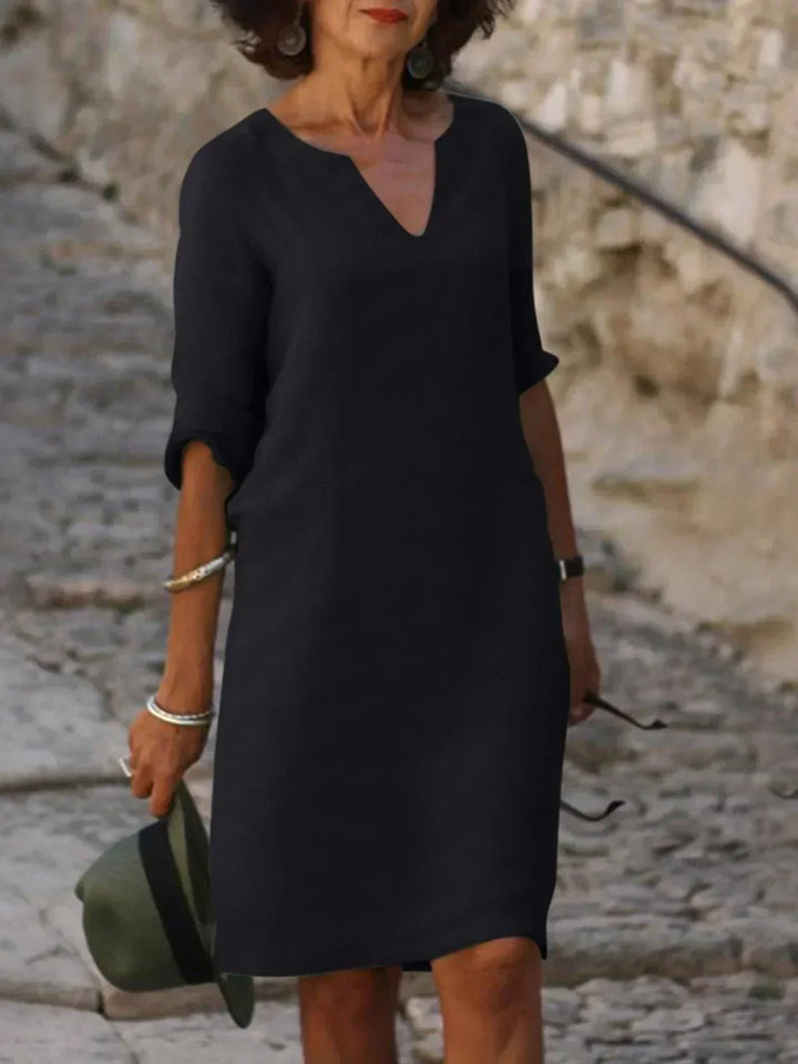 MMuse™ | Elegant Dress with V-Neck