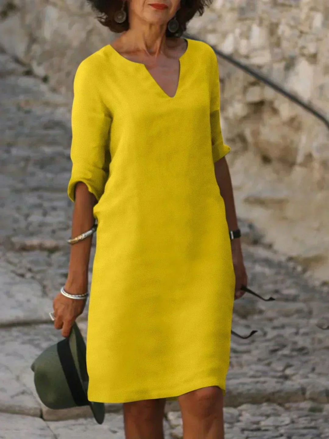 MMuse™ | Elegant Dress with V-Neck
