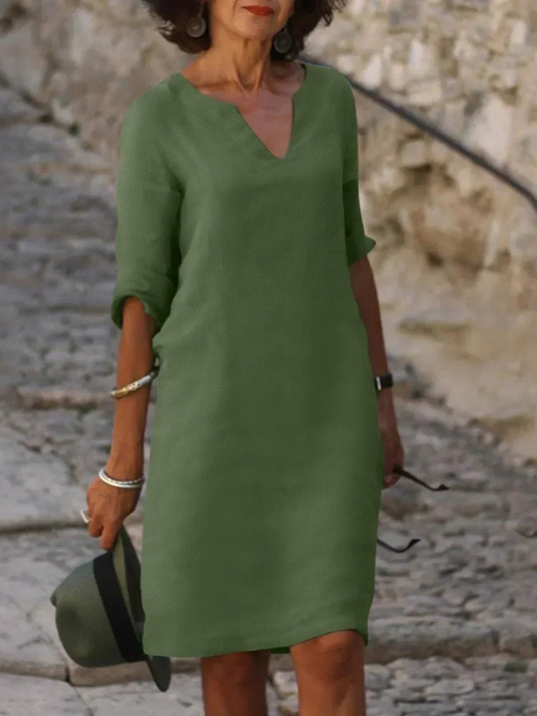 MMuse™ | Elegant Dress with V-Neck
