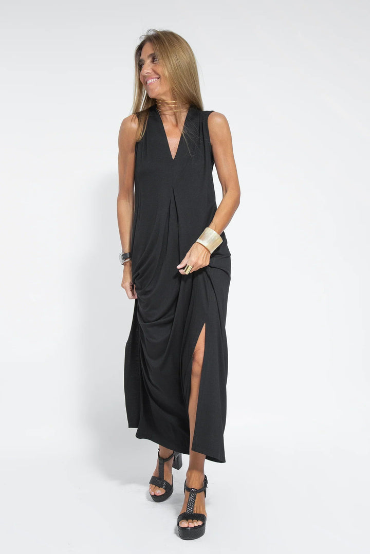 Carmela | Elegant Long Dress with Cardigan